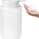 Soap Foaming Dispenser Ceramic with Easy-to-Press Pump Hand Foam Dispenser for Shampoo Bathroom Countertop 13.5 oz