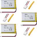 (3 Pack 103450 Battery 103450 Lipo Battery 103450 3.7v 2000mah Lipo Polymer Lithium Compatible for Multiple Device 103450 Replacement Batteries with PH 2.54 & PH 2.0 JST Connector and Tool