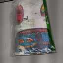 DPLin Camping Tablecloth Waterproof Reusable Picnic Table Cover Happy CamperTablecloth Outdoor Picnic Blanket (Retro Vinyl, 54" X108")