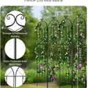 VEVOR Garden Trellis for Climbing Plants, 87 x 20 in, 4 Packs Rustproof Metal Garden Flower Rose Trellis, Outdoor Climbing Clematis Trellis Cucumbers Support for Courtyards Lawns