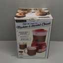 Nostalgia Retro Frother and Hot Chocolate Maker and Dispenser, 32 Oz, for Coffees, Lattes, Cappuccinos, Red