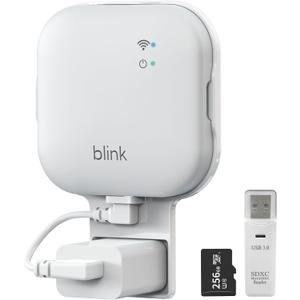 256GB MicroSD Card and Sync Module XR Mount, No-Drilling Mount for Blink Outdoor/Indoor Security Cameras, USB-C Cable, SD Card Reader (Sync Module XR Not Included)