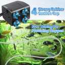 2 Pack 15 W 220GPH Submersible Fountain Pump with 12 Color LED Lights, Small Fountain Pump with 4 Spray Nozzles, Ultra Quiet Design for Outdoor Pond, Aquarium, Fish Tank