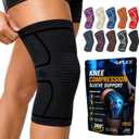Knee Brace for Men and Women Knee Compression Sleeve Knee Support Wraps for Arthritis Joint Pain Relief, Workout, Swelling, Sports, Circulation, Running, Recovery for ACL & Meniscus Tear L