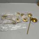 2 Sets(6 Pcs) Brass Gold Metal Taper Candle Holders Candlestick Holders, Vintage Modern Decorative Centerpiece Candlestick Holders for Table Mantel Wedding Housewarming Gift