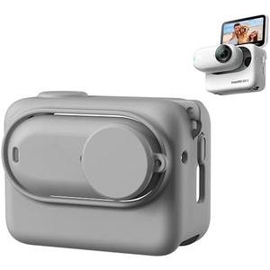 Fotoleey Accessory for Insta360 GO 3- Camera Sleeve and POD silicone case (grey)