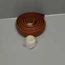 6FT Cord Covers, Walnut Wood Floor Cable Management - Protects Cords, Cavity: 0.47" x 0.24"