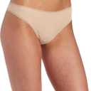 On Gossamer Women's Cabana Cotton Hip-G Thong Panty, Champagne, M/ L