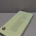 Wireless Keyboard and Mouse Combo, 104 Round Keys Cute Colorful Keyboard and Mouse with Retro Typewriter for PC/ Mac/ Laptop/ Tablet/ Computer/ Windows Black