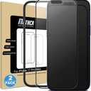 Mothca 2 Pack Matte Glass Full Coverage Screen Protector for iPhone 17 Pro Max 6.9-inch, Anti-Glare Anti-Fingerprint Black Edge Tempered Glass with Easy Installation Tool, Smooth as Silk