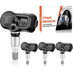 Pre-Programmed TPMS Senors 315MHz & 433MHz Tire Pressure Monitoring System Fit for Toyota & Lexus All Models, Subaru BRZ 4PCS, for 4Runner Camry Corolla RAV4 Tacoma Tundra RX350 ES350 IS350 NX250