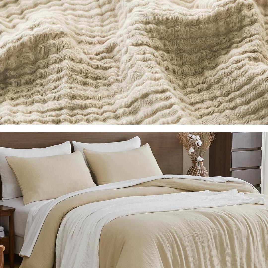 EMME 50"x70" Blanket & King Duvet Cover Set