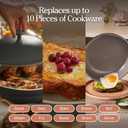Our Place Always Pan 2.0 | 10.5" Ceramic Pan with Modular Lid, Steamer Basket & Spatula | Patented 10-in-1 Nonstick, Non-Toxic Cookware Made Without PFAS | Induction & Oven-Safe up to 450F | Char
