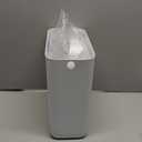 funest 2 Pack Bathroom Trash Can with Lid, 3 Gal/12 L & 2.7 Gal/10L Garbage Can with Pop-Up Lid, Small Spaces Plastic Trash Can, Slim Trash Bin Waste Basket for Bathroom ,Rv, Office, White