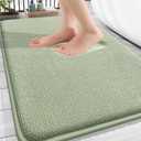 OLANLY Thick Memory Foam Bath Mat Rug 30x20, Extra Soft Absorbent Bathroom Rug, Quick Dry Bath Mats, Non-Slip, Machine Washable Carpet for Bathroom, Tub and Shower, Home Decor Accessories, Sage Green