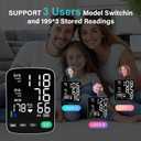 Blood Pressure Monitor,Automatic Upper Arm Blood Pressure Machine with 3x199 readout,5.4 inch LED Large Screen,Adjustable Two Cuff 9 to 17 inches or 13 to 21 inches