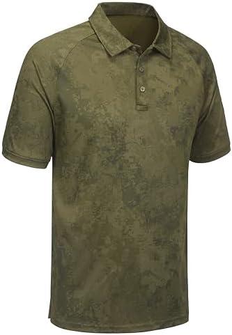 ZTN Men‘s Polo Shirts - Summer UV50+ Moisture Wicking Golf Shirts Quick-Dry Sports Polo Shirts Activewear, Small