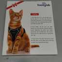 Cat Harness and Leash for Walking Escape Proof Soft Adjustable Cat Leash Breathable Comfortable Vest Easy to Wear Kitten Harness for Outdoor Travel Black M