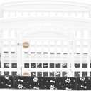 Dog Playpen Bottom Pad Fits for 36 Inch 4 Panels Exercise Pet Playpen, Dog Crate Pad Puppy Playpen Pad, Hoop and Loop Design (Note: Playpen Not Included). -Black