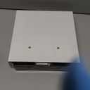 WELLAND 9 1/4 inch White Mission Floating Shelves for Wall, Bathroom Wall Mount Shelves, Wood Modern Display Shelves, Book Shelves,for Bedroom,Living Room and Kitchen