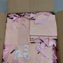 Kolldenn 50 Pcs Mini Gift Bags with Bow Ribbon 4''x2.7''x4.5'' Small Pink Paper Thank You Goodie Gift Bags Bulk with Handle for Baby Shower Wedding Party Favor Birthday Return Guests