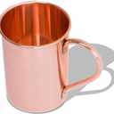 Handcrafted 1 Pcs Moscow Mule Copper Mug 17oz 100% Pure Cylindrical Shape Smooth Finish Copper Cup Drinking Glasses Solid Drinkware Gift Accessories for House Parties, Drinks & Cocktails