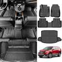 Cargo Mat with Floor Mat Fit for 2017-2022 Honda CRV Fuel Model, TPE Cargo Liner All Weather Trunk Mat Replacement for 2017-2022 Honda CR-V Accessories(17-22 Fuel Model)
