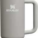STANLEY Quencher H2.0 Tumbler with Handle and Straw 30 oz | Flowstate 3-Position Lid | Cup Holder Compatible for Travel | Insulated Stainless Steel Cup | BPA-Free | Ash