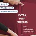 Extra Deep Twin XL Sheet Set - 4 Piece Breathable and Cooling Sheets - Hotel Luxury Bedding for Women, Men, Kids & Teens - Easy Secure Fit - Soft, Wrinkle Free & Comfy - Extra Deep Pockets - Burgundy