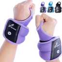 Sportneer Wrist Weights with Thumb Loops Lock for Men Women, 2 LBS /4 LBS Pair Arm Hand Weights for Running Walking Jogging Physical Therapy Gym Strength Training Cardio Exercise, Increase Wrist & Hand Resistance (Purple)