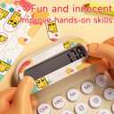 2 x Pocket Calculator, Kids 8 Digit Small Desktop, LCD Display, Cute & Aesthetic Mini Calculator (Beige, S)