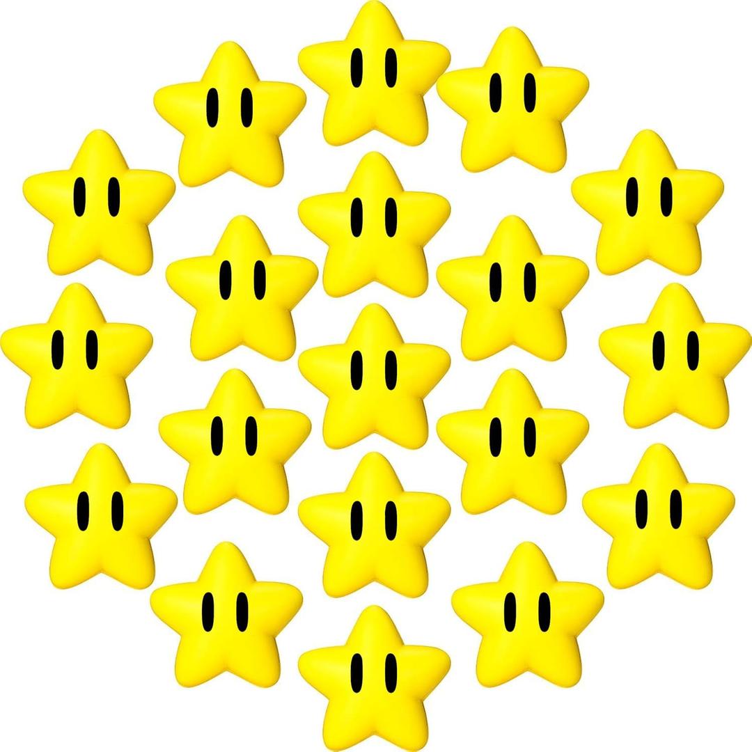 Mini Star Stress Ball for Video Game Birthday Decoration Party Favors Classroom Exchange Gifts Classroom Prizes School Carnival Reward Party Favors Fillers