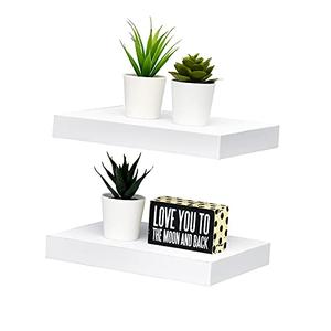 WELLAND Set of 1 Floating Shelves Wall Mounted Shelf, for Home Decor with 8" Deep (White, 10 inch)