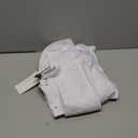FAHIZO Men's White Tuxedo Shirt with Wing Collar, French Cuffs & Accessories