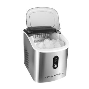 Frigidaire EFIC103-AMZ-SC Counter Top Maker with Over-Sized Ice Bucket, Stainless Steel, Self Cleaning Function, Heavy Duty, Stainless