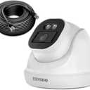 OOSSXX Extend Camera 4K/8.0 Megapixel & 130 Ultra Wide-Angle with Audio PoE Dome Outdoor Home Security Camera, Wired Outdoor Surveillance IP Cameras