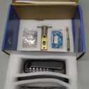High-Security 12 Digit Keypad Mechanical Door Lock - Keyless Entry, Mechanical Code Lock with Handle, Waterproof & Rustproof, No Battery, Easy to Install, BH-MDLS0020202