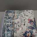 RELEANY Area Rugs 2'x8' Runner Rug Non Slip Washable for Kitchen Hallway Bedroom Beside Laundry Room Bathroom Rug, Floor Carpet, Green Navy Blue White Red Teal Colorful