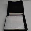 Rayvol Trading Card Binder, 9 Pocket Fit 1404 Cards - Metal D-Ring Card Holder with 78 Double-Sided Clear Pages, Top-Loading Collectors Album -Black