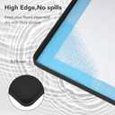 Pee Pad Holder for Dogs, Dog and Puppy Pee Pads Holder, 24"x24" Non-Slip & Leak-Proof & Portable Silicone Mat with Raised Edge Design, Square Puppy Potty Training Tray for Home Floor Protection(Black)