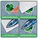 3 x JarThenaAMCS 48Pcs St. Patrick's Day Iron-On Sew-On Patch 2.4 Inch Shamrock Heat Transfer Iron Patches Lucky Clover Embroidered Cloth Patches for Irish DIY Crafts Clothing Fabric