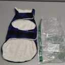 Malier Classic Plaid Fleece Dog Coat Jacket with Pocket, Windproof Warm Dog Coat Vest Winter Pet Clothes Apparel for Small Medium Large Dogs (Blue, X-Small)