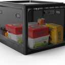 Lock Box for Medicines, Food, and Electronic Devices - Ideal for Keeping Medications Safe Locker, Lunch Snacks Locked Up Cabinet and Jail Cell Phones in One Lockable Container (Translucent Black)