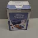 Electric Lunch Box Food Heater Upgrade 3 in 1 Portable Food Warmer 100W Leakproof Heated Lunch Box for Adults Car/Truck/Office with 1.8L SS Container Fork Spoon Carry Bag, 12V/24V/110V (Dark Blue)