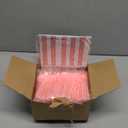 Mini Cake Pans with Lids and Spoons (40 Pack,Pink,5oz) Round Disposable Ramekins - Sturdy Aluminum Foil Cupcake Liners with Lids for Dessert and Party