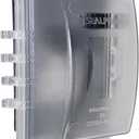 Sealproof 1-Gang Weatherproof In Use Outlet Cover | Horizontal/Vertical Outdoor Plug and Receptacle Protector, Lockable Bubble Cover, UL Extra Duty Compliant, 18 Configurations (Clear Frost)