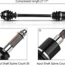 Rear Left Right CV Axles set For 2010 2011 2012 2013 2014 For Polaris RZR 4 800,2009 2010 2011 2012 2013 2014 For Polaris RZR S 800 1332638 1332883 2pcs