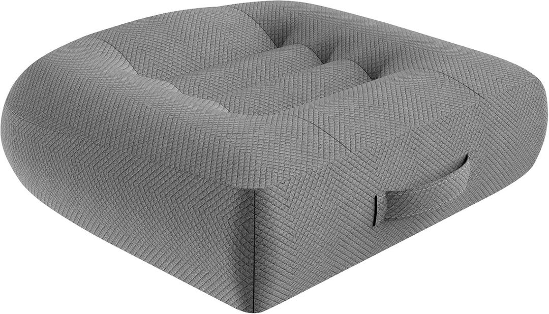 Adult Booster Seat Cushion, Car Seat Cushions for Short People/thick Office Chair Booster Seat Increase Field of View, for Trucks, Car, Office Chair, Home, Wheelchair,angle Lift Seat Cushion (grey) (Gray Regular)