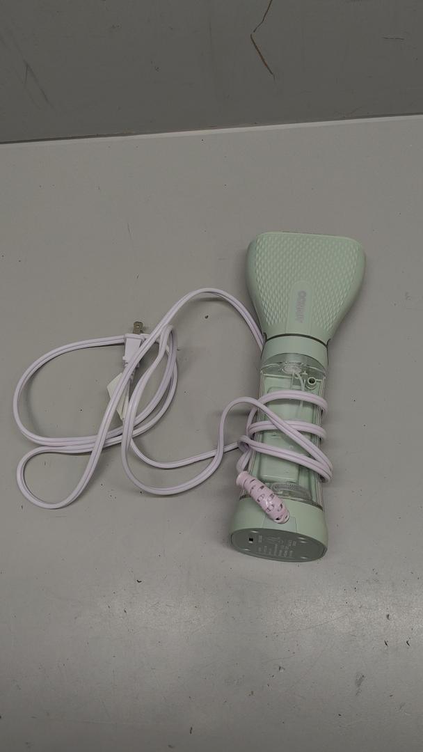 Conair Handheld Garment Steamer for Clothes  Power Steam: Small Size, Big Power  Great for Home, Office, or Travel with Dual Voltage for Worldwide Use, Mint Green
