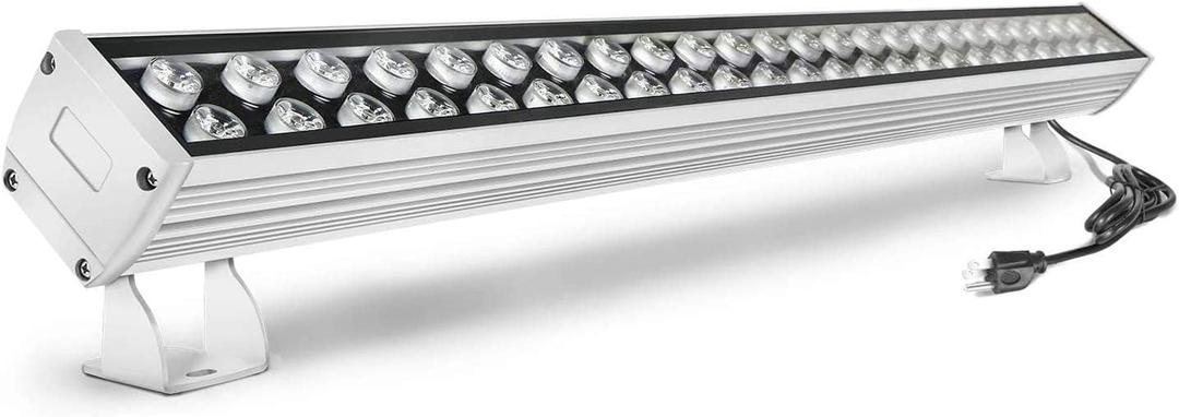 48W Wall Washer, 39.4in Linear Light, 3000K Warm White, Super Bright 4800lm Outdoor Wall Washer with US 3-Plug IP65 Waterproof Suitable for Garden, Bridge